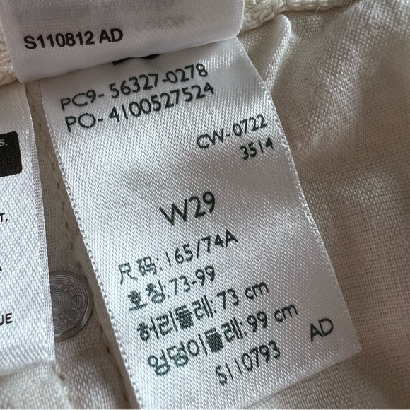 Levi’s 501 High Rise Butterfly Jean Shorts Off-White Size 29 - Picture 13 of 15